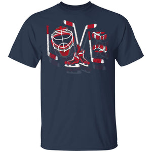 Ice Hockey Valentines Day Love Cute Gift Goalie