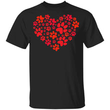 Load image into Gallery viewer, Heart Paw Print Dog Love Valentines Day Gift Girls
